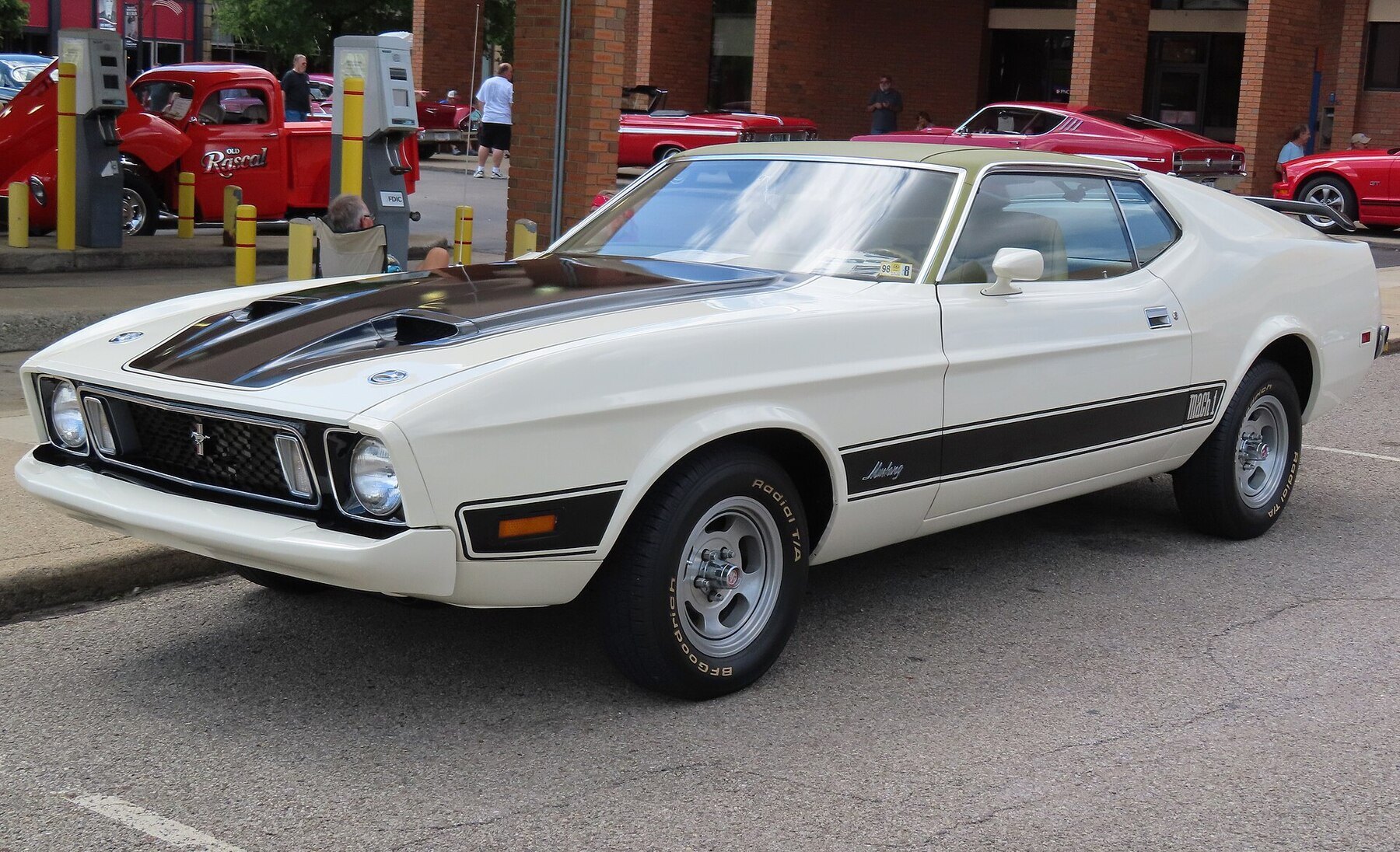 1973 Ford Mustang Mach 1, front left, 08-27-2023