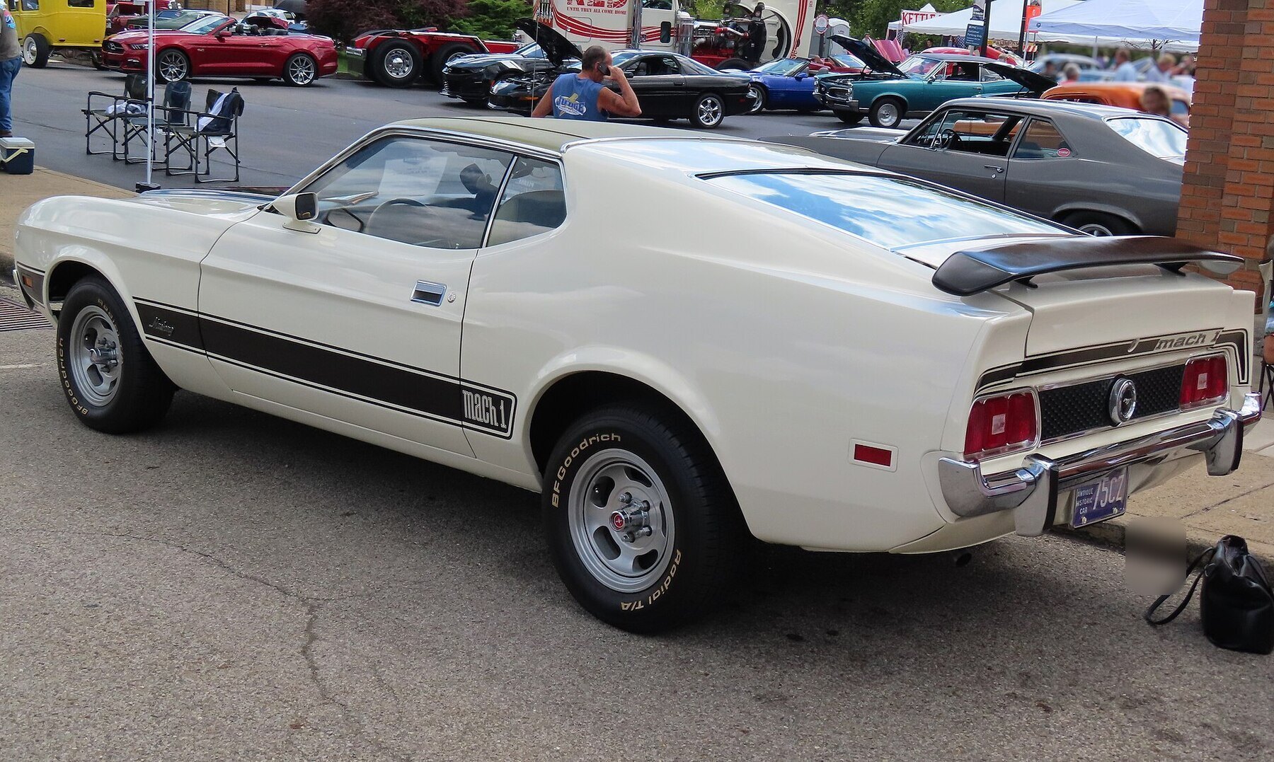 1973 Ford Mustang Mach 1, rear left, 08-27-2023
