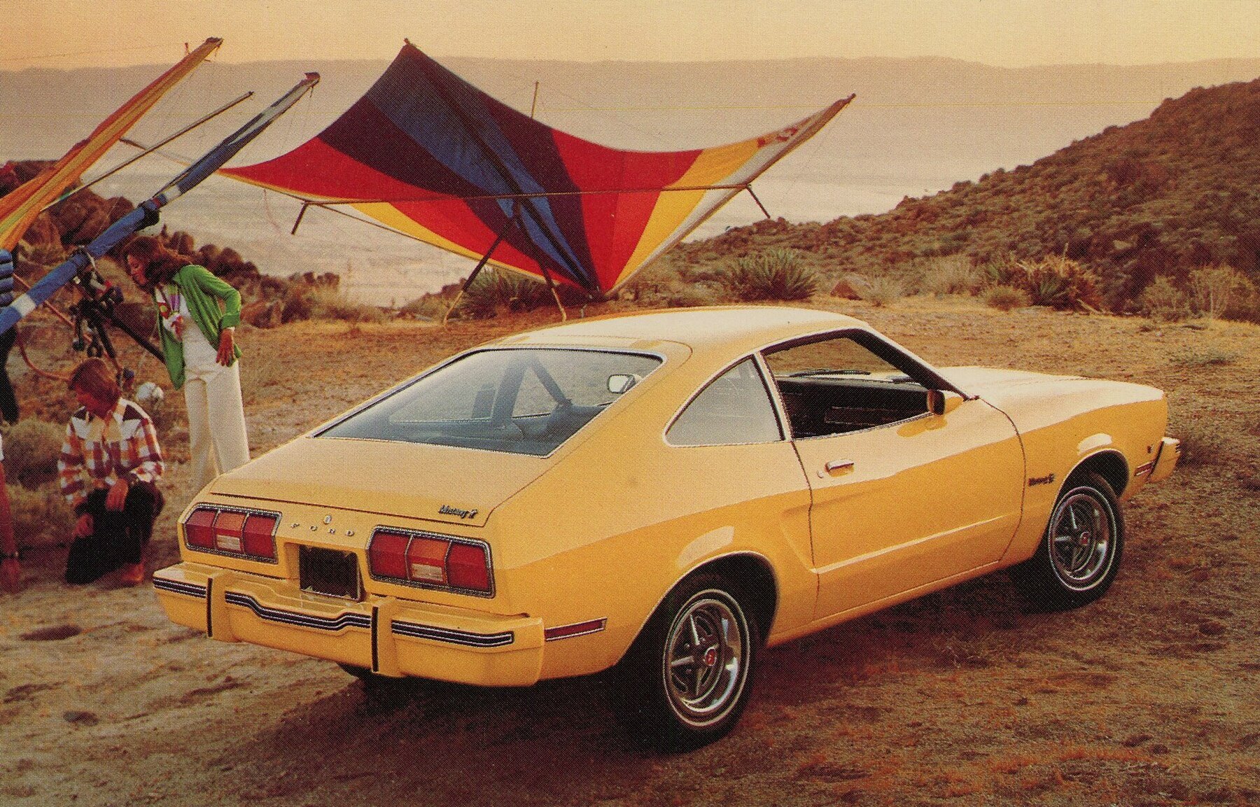 1976 Ford Mustang II 2+2 Promotional Postcard from Barile Ford - Valparaiso, Indiana