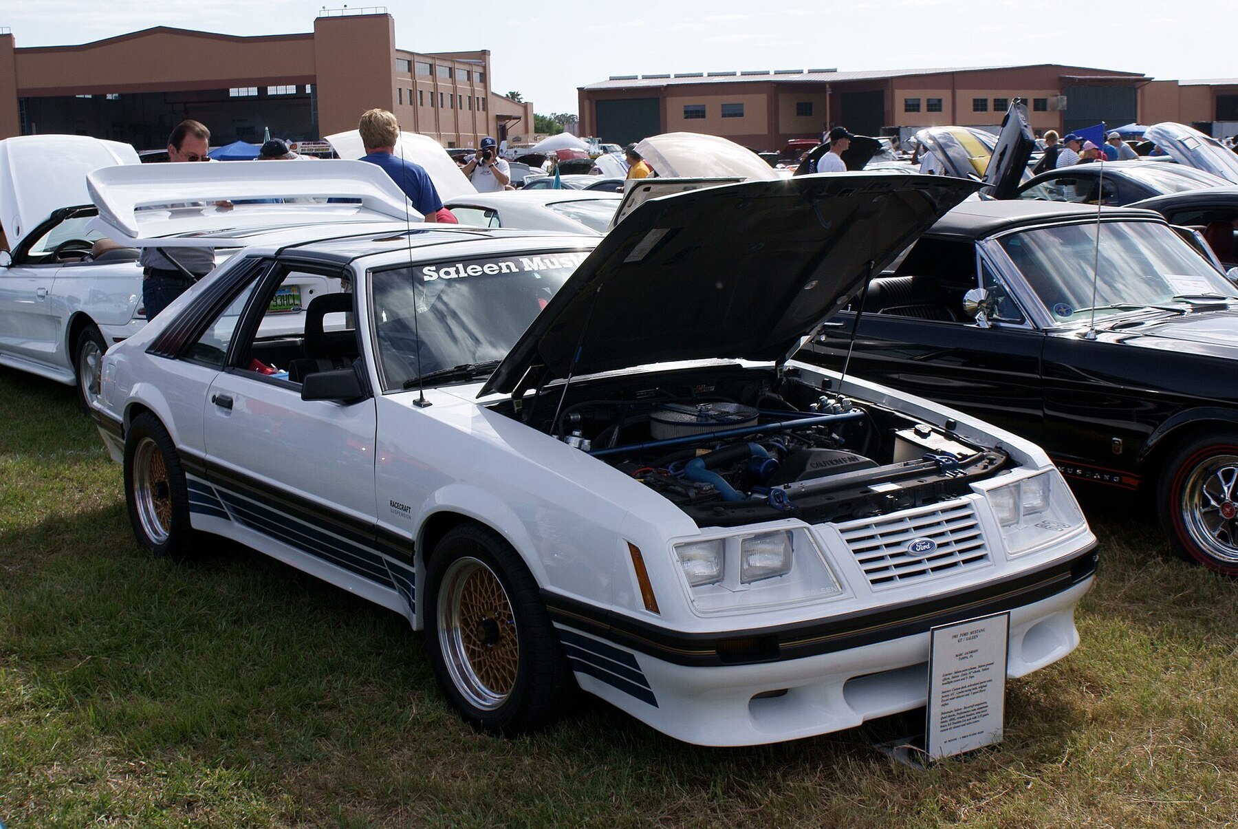 Ford Mustang 1983 GT Saleen RSideFront Mustang Meet FOF 17April2010