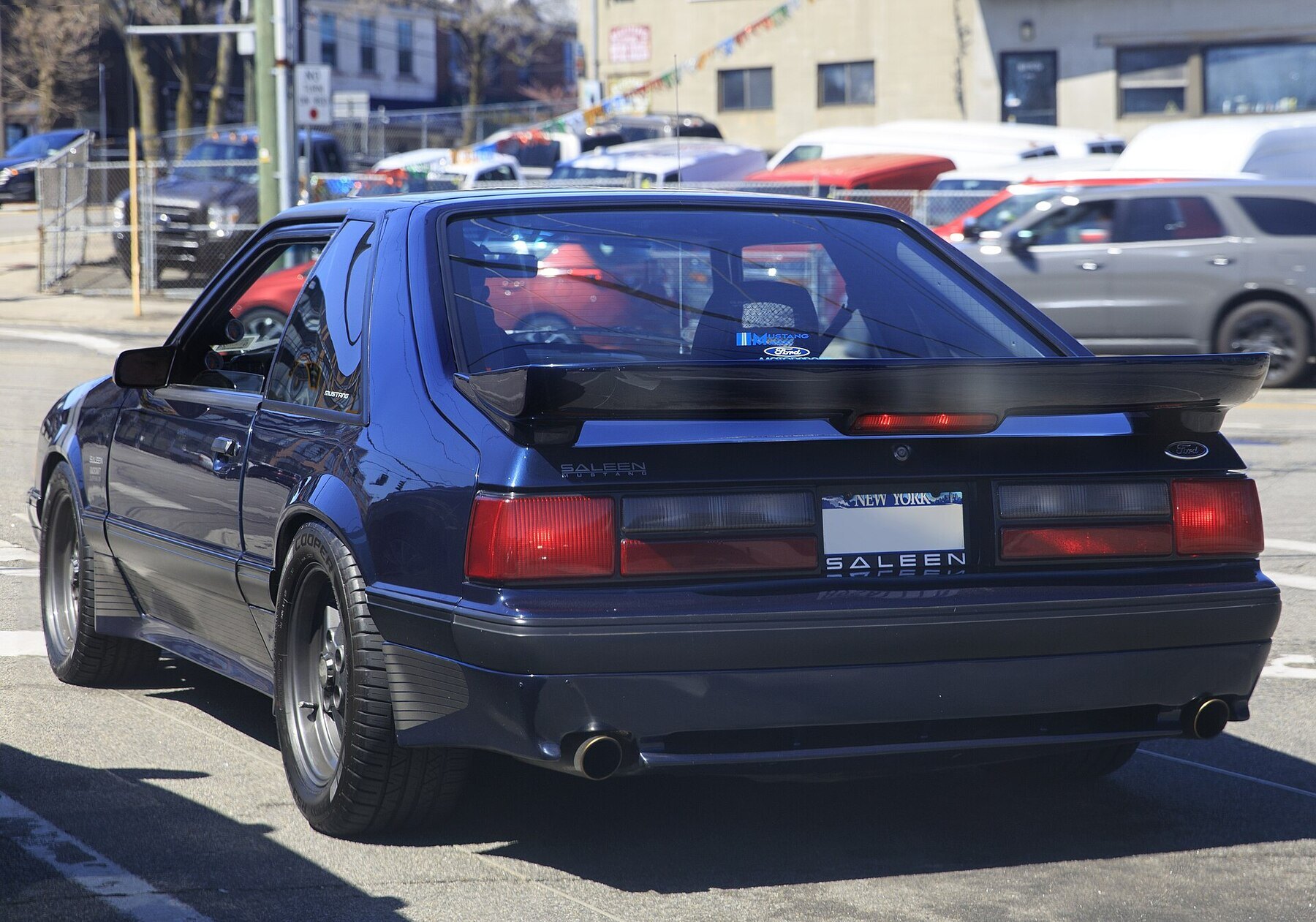 1989 Saleen Ford Mustang hatchback, left rear