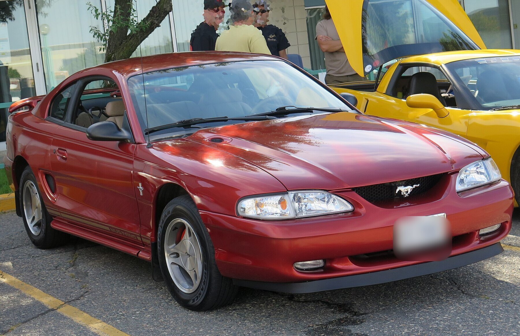 1997 Ford Mustang in Autumn Orange, Front Right, 08-14-2022