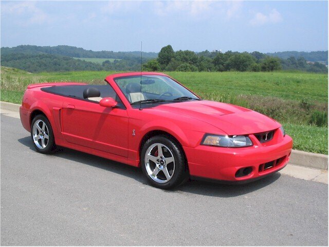 2003 Ford Mustang Cobra "Terminator" Torch Red Convertible