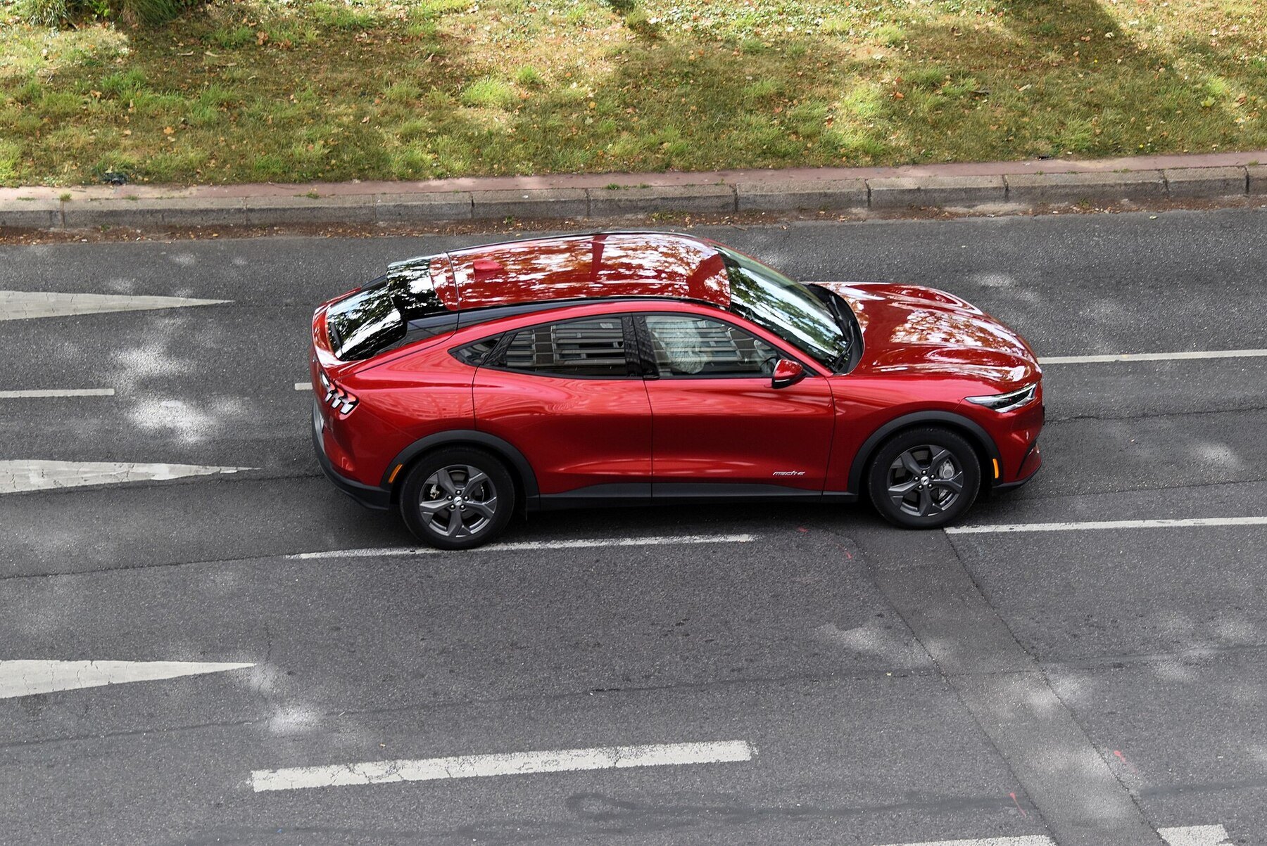 2024 Ford Mustang Mach-E red side profile