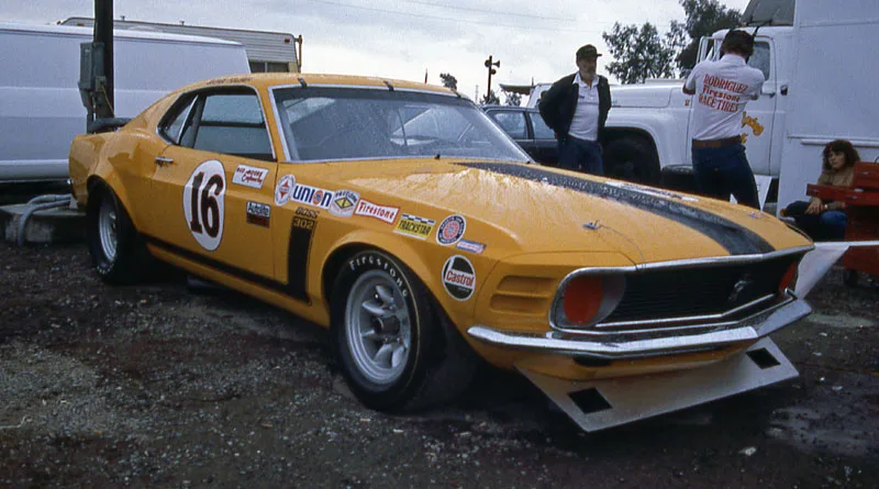Restored Bud Moore Ford Mustang driven by George Follmer