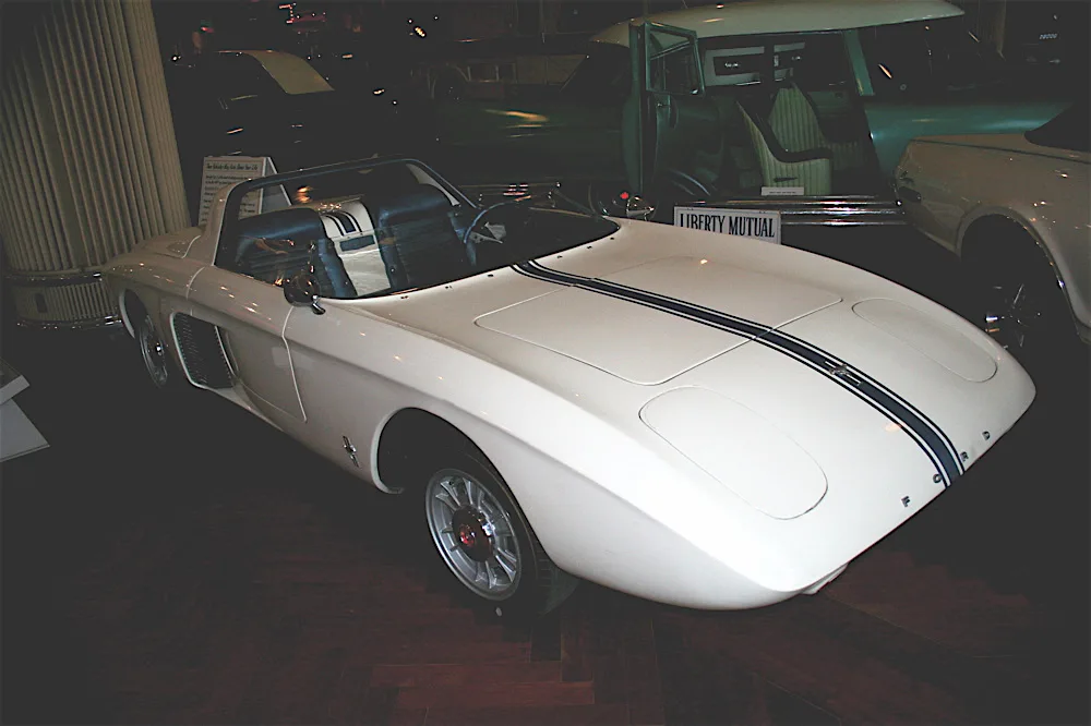 1962 Ford Mustang I concept roadster on display